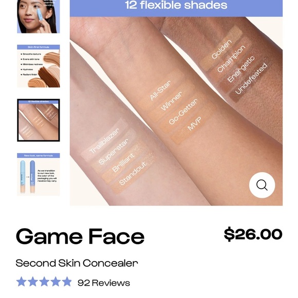 ALLEYOOP Game Face Concealer - WINNER(light medium with golden undertones) - Picture 3 of 5